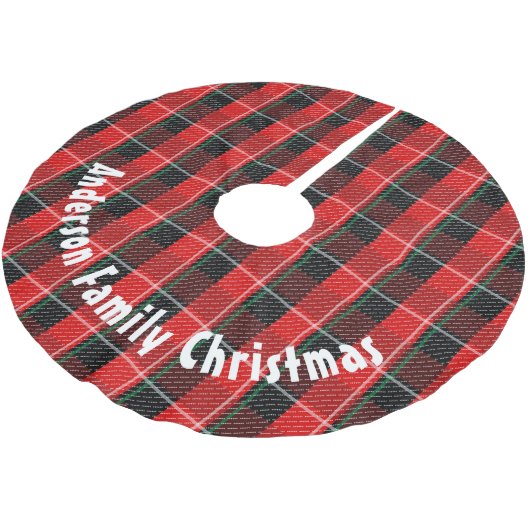 Jupon De Sapin En Polyester Brossé Noël (Angle)