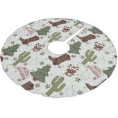Jupon De Sapin En Polyester Brossé Noël à Cowboy (Angle)