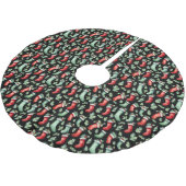 Jupon De Sapin En Polyester Brossé Noël à l'aquarelle (Angle)