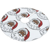 Jupon De Sapin En Polyester Brossé noël africain noir père Noël (Angle)