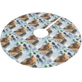 Jupon De Sapin En Polyester Brossé Noël australien Terrier (Angle)
