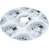 Jupon De Sapin En Polyester Brossé Noël aux amateurs de bowling (Angle)