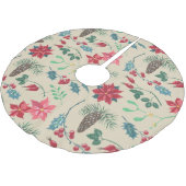 Jupon De Sapin En Polyester Brossé Noël botanique traditionnel (Angle)