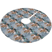 Jupon De Sapin En Polyester Brossé Noël Cavalier King Charles Spaniel (Angle)