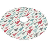 Jupon De Sapin En Polyester Brossé Noël dans un pays (Angle)