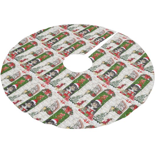 Jupon De Sapin En Polyester Brossé Noël de chien Havanais (Angle)