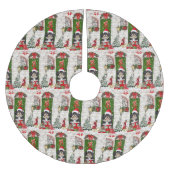 Jupon De Sapin En Polyester Brossé Noël de chien Havanais (Devant)