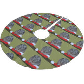 Jupon De Sapin En Polyester Brossé Noël de cochons d'Inde (Angle)