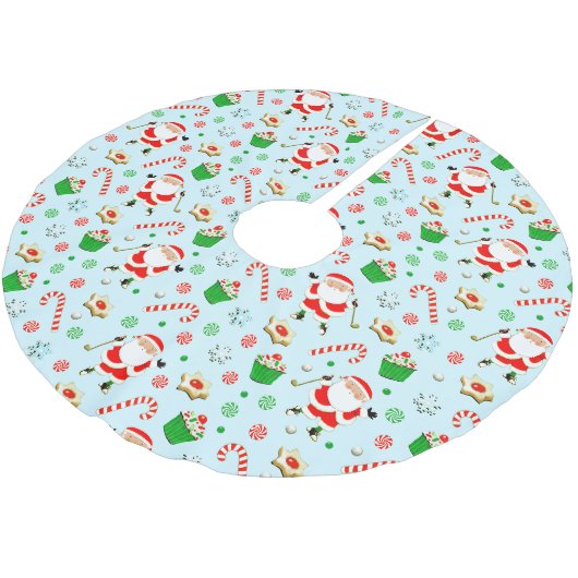 Jupon De Sapin En Polyester Brossé Noël de golf (Angle)