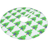 Jupon De Sapin En Polyester Brossé Noël de Hanoukka interconfessionnel (Angle)