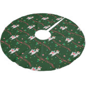 Jupon De Sapin En Polyester Brossé Noël de lama de La de La (Angle)