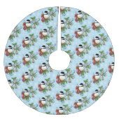 Jupon De Sapin En Polyester Brossé Noël de poulet d'hiver (Devant)