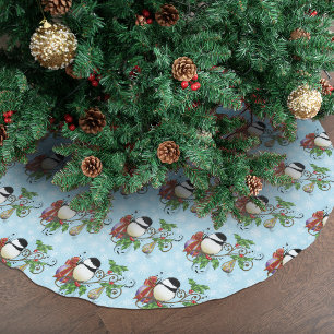 Jupon De Sapin En Polyester Brossé Noël de poulet d'hiver