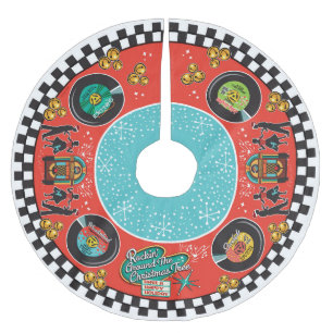 Jupon De Sapin En Polyester Brossé Noël de Rockin dans les années 1950