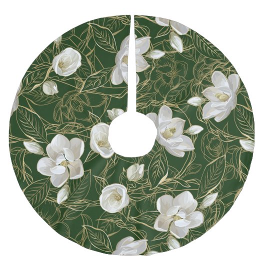 Jupon De Sapin En Polyester Brossé Noël des Magnolias du Sud (Devant)