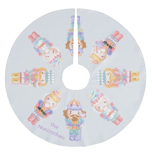 Jupon De Sapin En Polyester Brossé Noël des noisettes (Devant)