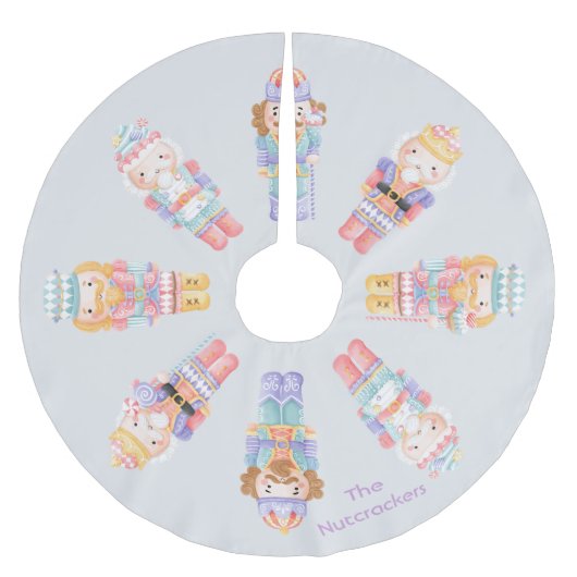 Jupon De Sapin En Polyester Brossé Noël des noisettes (Devant)