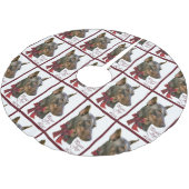 Jupon De Sapin En Polyester Brossé Noël Doberman Pinscher (Angle)