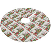 Jupon De Sapin En Polyester Brossé Noël du chien de Cairn Terrier (Angle)