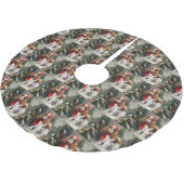 Jupon De Sapin En Polyester Brossé Noël du chien espagnol Cavalier King Charles (Angle)