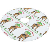 Jupon De Sapin En Polyester Brossé Noël du Chihuahua (Angle)