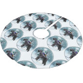 Jupon De Sapin En Polyester Brossé Noël du géant Schnauzer (Angle)