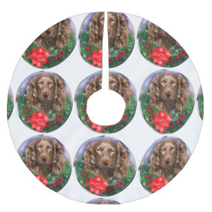 Jupon De Sapin En Polyester Brossé Noël espagnol Boykin