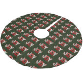 Jupon De Sapin En Polyester Brossé Noël Fête Joie (Angle)