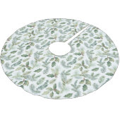 Jupon De Sapin En Polyester Brossé Noël floral moderne (Angle)