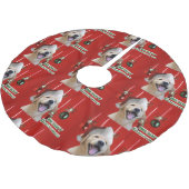 Jupon De Sapin En Polyester Brossé Noël Golden Retriever (Angle)