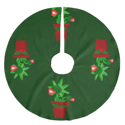Jupon De Sapin En Polyester Brossé noël gothique venus flytrap spookmas (Devant)
