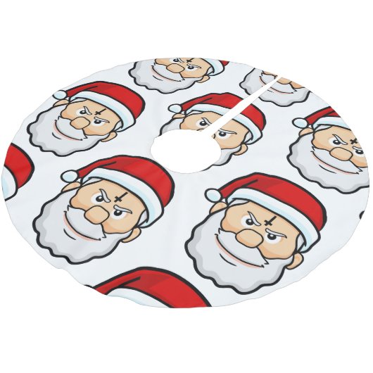 Jupon De Sapin En Polyester Brossé noël hail père Noël (Angle)