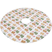 Jupon De Sapin En Polyester Brossé Noël Ho Ho Ho (Angle)