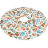 Jupon De Sapin En Polyester Brossé Noël moderne (Angle)