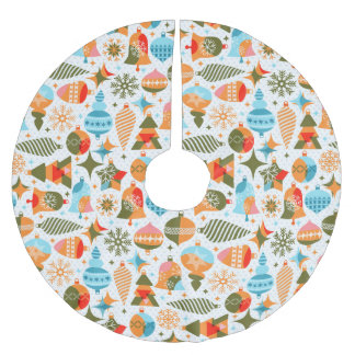 Jupon De Sapin En Polyester Brossé Noël moderne