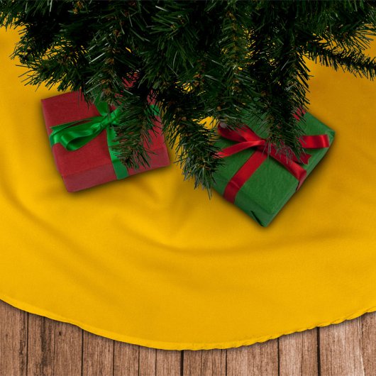 Jupon De Sapin En Polyester Brossé Noël Or Fêtes