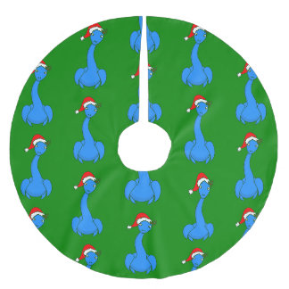 Jupon De Sapin En Polyester Brossé Noël père Noël Monstre du Loch ness Nessie