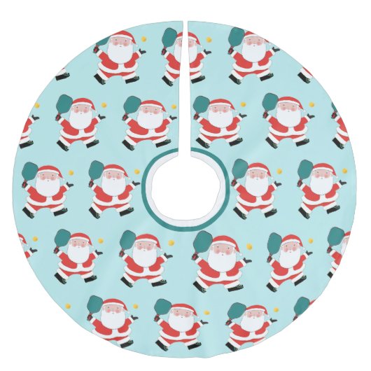 Jupon De Sapin En Polyester Brossé Noël Pickball (Devant)