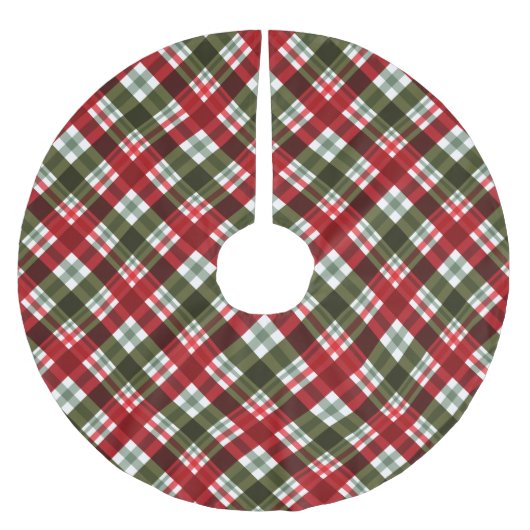 Jupon De Sapin En Polyester Brossé Noël rempli (Devant)