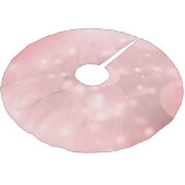 Jupon De Sapin En Polyester Brossé Noël rose pâle de luxe (Angle)