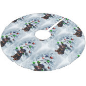 Jupon De Sapin En Polyester Brossé Noël Rottweiler (Angle)