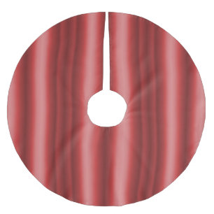 Jupon De Sapin En Polyester Brossé Noël rouge