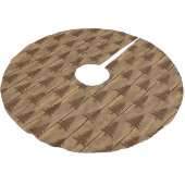 Jupon De Sapin En Polyester Brossé Noël rustique (Angle)