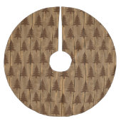 Jupon De Sapin En Polyester Brossé Noël rustique (Devant)