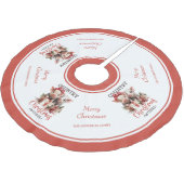 Jupon De Sapin En Polyester Brossé Noël rustique Pays Souhaite Joli Cochon (Angle)