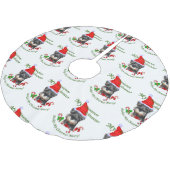 Jupon De Sapin En Polyester Brossé Noël Schnauzer miniature (Angle)