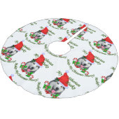 Jupon De Sapin En Polyester Brossé Noël sibérien Husky (Angle)