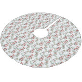 Jupon De Sapin En Polyester Brossé Noël Snowman Motif (Angle)