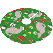 Jupon De Sapin En Polyester Brossé Noël sphynx chat père Noël sphinx (Angle)