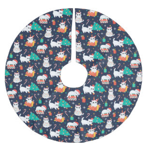 Jupon De Sapin En Polyester Brossé Noël sympa/drôle